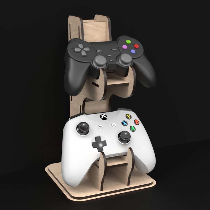 Game Controller Stands made from our Svg Laser Cutting Files Digital Download.