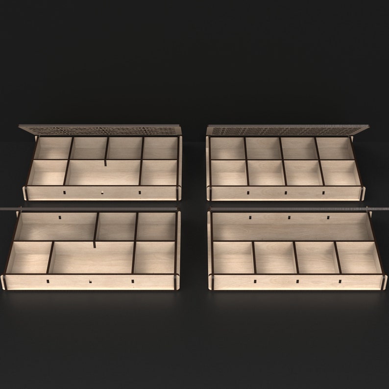 Stash Box Svg Laser Cutting Files Dice Box Laser Cut Files Etsy