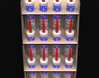 Support Mural Pour Tubes De Calfeutrage – Organisateur 11 Tubes, Acier Robuste, Installation Facile, Gain De Place Garage Atelier