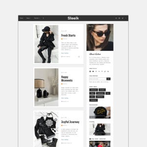 Sleeik Blogger Template | Simple Classic Bloggers Theme | Minimalist, Responsive, Fast loading, Customizable Blogspot Theme