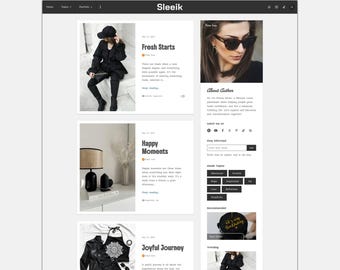 Sleeik Blogger Template | Simple Classic Bloggers Theme | Minimalist, Responsive, Fast loading, Customizable Blogspot Theme