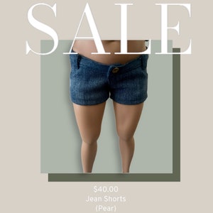 Smart Doll (Pear) Dark Wash Jean Shorts, 1/3 Scale, BJD, 60cm