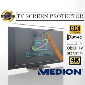 TV Screen Protector for Medion TVs, Special Dimensions for All Models, Damage Protection and Waterproof, TV Screen Protector