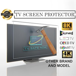 TV Screen Protector for All Brand & Model TVs, Special Dimensions for All Models, Damage Protection and Waterproof, TV Screen Protector