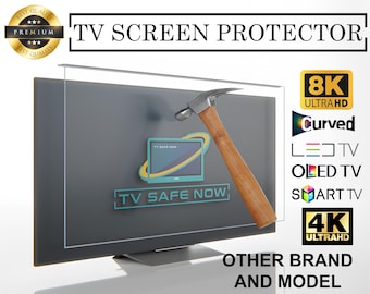 TV Screen Protector for All Brand & Model TVs, Special Dimensions for All Models, Damage Protection and Waterproof, TV Screen Protector