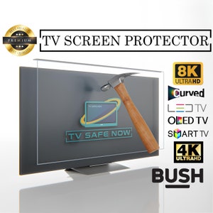 TV Screen Protector for Bush TVs, Special Dimensions for All Models, Damage Protection and Waterproof, Scratch and Impact Resistant