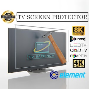 TV Screen Protector for Element TVs, Special Dimensions for All Models, Damage Protection and Waterproof, Scratch and Impact Resistant