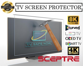 TV Screen Protector for Sceptre TVs, Special Dimensions for All Models, Damage Protection and Waterproof, TV Screen Protector