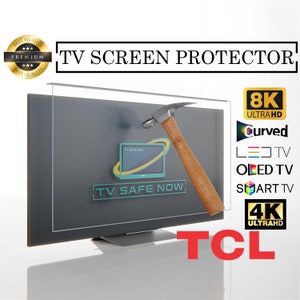 TV Screen Protector for Tcl TVs, Special Dimensions for All Models, Damage Protection and Waterproof, Scratch and Impact Resistant