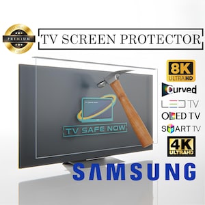 TV Screen Protector for Samsung TVs, Special Dimensions for All Models, Damage Protection and Waterproof, Scratch and Impact Resistant