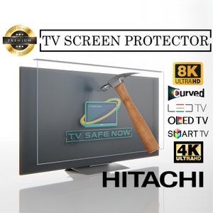 TV Screen Protector for Hitachi TVs, Special Dimensions for All Models, Damage Protection and Waterproof, Scratch and Impact Resistant