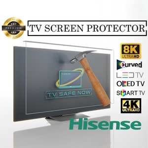 TV Screen Protector for Hisense TVs, Special Dimensions for All Models, Damage Protection and Waterproof, Scratch and Impact Resistant