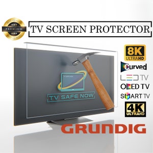 TV Screen Protector for Grundig TVs, Special Dimensions for All Models, Damage Protection and Waterproof, Scratch and Impact Resistant
