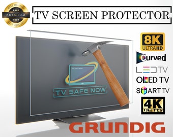 TV Screen Protector for Grundig TVs, Special Dimensions for All Models, Damage Protection and Waterproof, TV Screen Protector