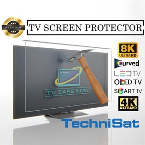TV Screen Protector for Technisat TVs, Special Dimensions for All Models, Damage Protection and Waterproof, Scratch and Impact Resistantr