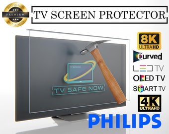 TV Screen Protector for Philips TVs, Special Dimensions for All Models, Damage Protection and Waterproof, TV Screen Protector