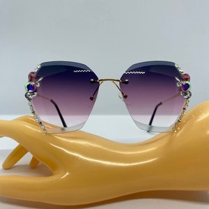 elegant glasses, glasses, sunglasses, sparkly sunglasses, festival glasses, oversized glasses
