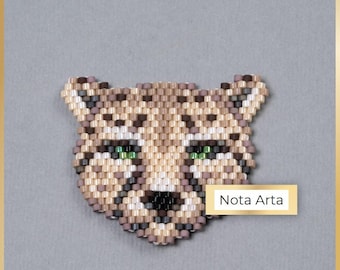 Padrão em PDF de ponto tijolo com miçangas para agulha Miyuki Delica 11/0, nº 85