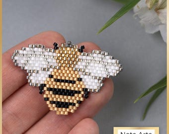 Schema PDF per punto mattone Beaded Bee per Miyuki delica 11/0, n. 31