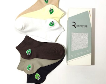 Bamboo Ankle Socks Set: Women's Seamless Cozy Socks, Gift Box