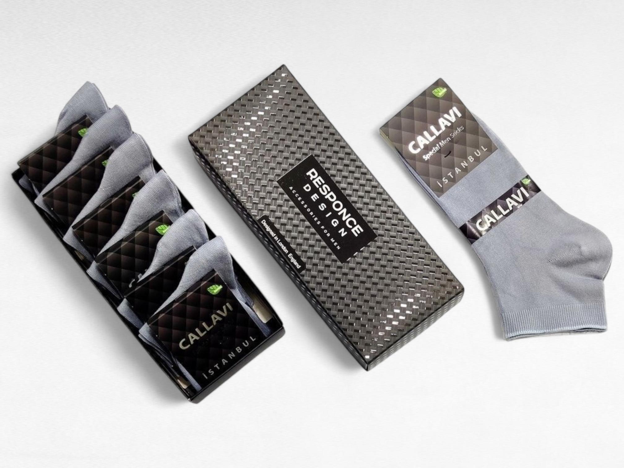 Boxed Sock Boxed Organic Bamboo Ankle Socks for Men: Seamless Gray Socks, 6 Pairs ...