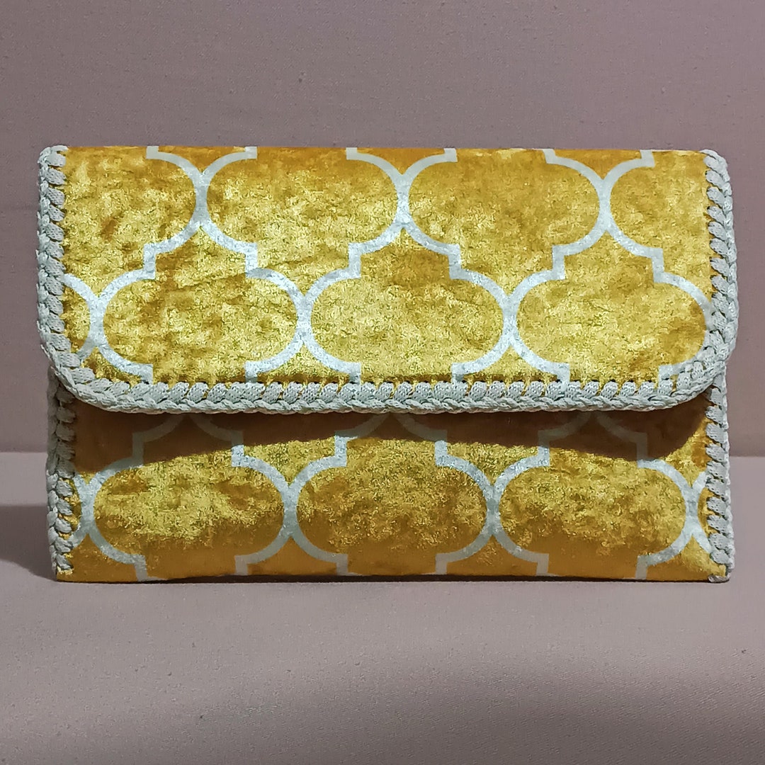 Yellow Clutch Bag, Clutch Purse, Ikat Clutch Bag, Clutch Bag Evening ...