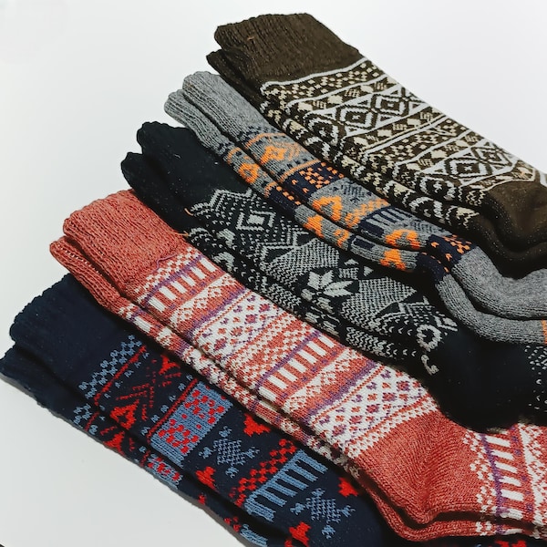 Nordic Wool Socks: Warmth in Winter for Women, Cozy Gift
