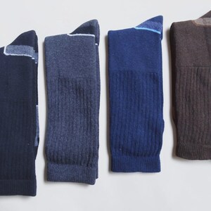 Charcoal Wool Blend Outdoor Hiking Warm Boot Socks, Thermal Survival Crew for Men & Women image 13