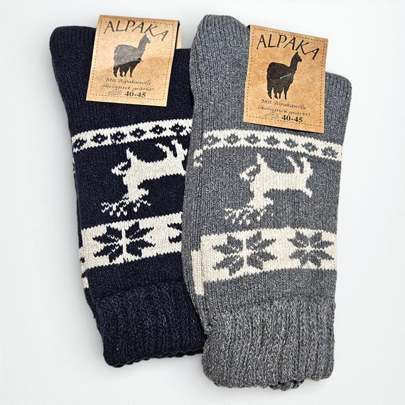 Alpaca Socks For Men: Luxury Wool Men's Socks, Extra Thickness