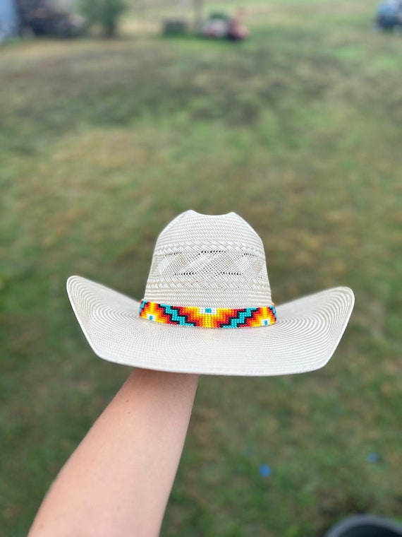 Cowrie Shell Beaded String Straw Hat - Hats