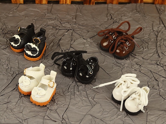 Doll Shoes Accessories For Doll Leather Shoes Doll Shoes Black White Brown Shoes/No Doll Included Doll Acessories