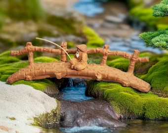 Miniatur fr Bonsai, Keramik Bonsai Brcke, gewlbte Fischer Brcke, Bambus  Style Fairy Garden Brcke - Etsy.de