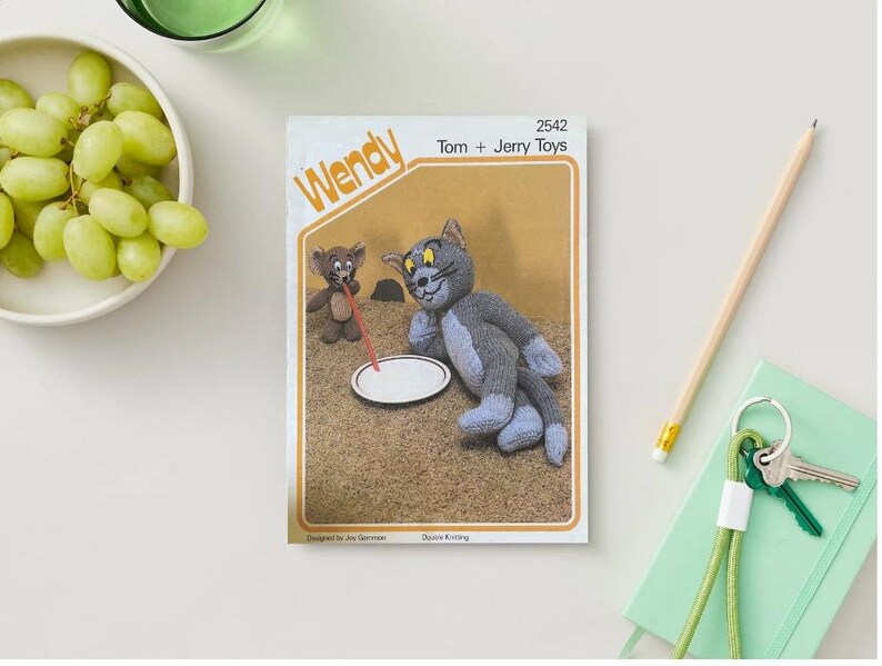 Gimmon Pattern Tom & Jerry Knitting Pattern by Joy Gammon - PDF DOWNLOAD ONLY - Etsy ...