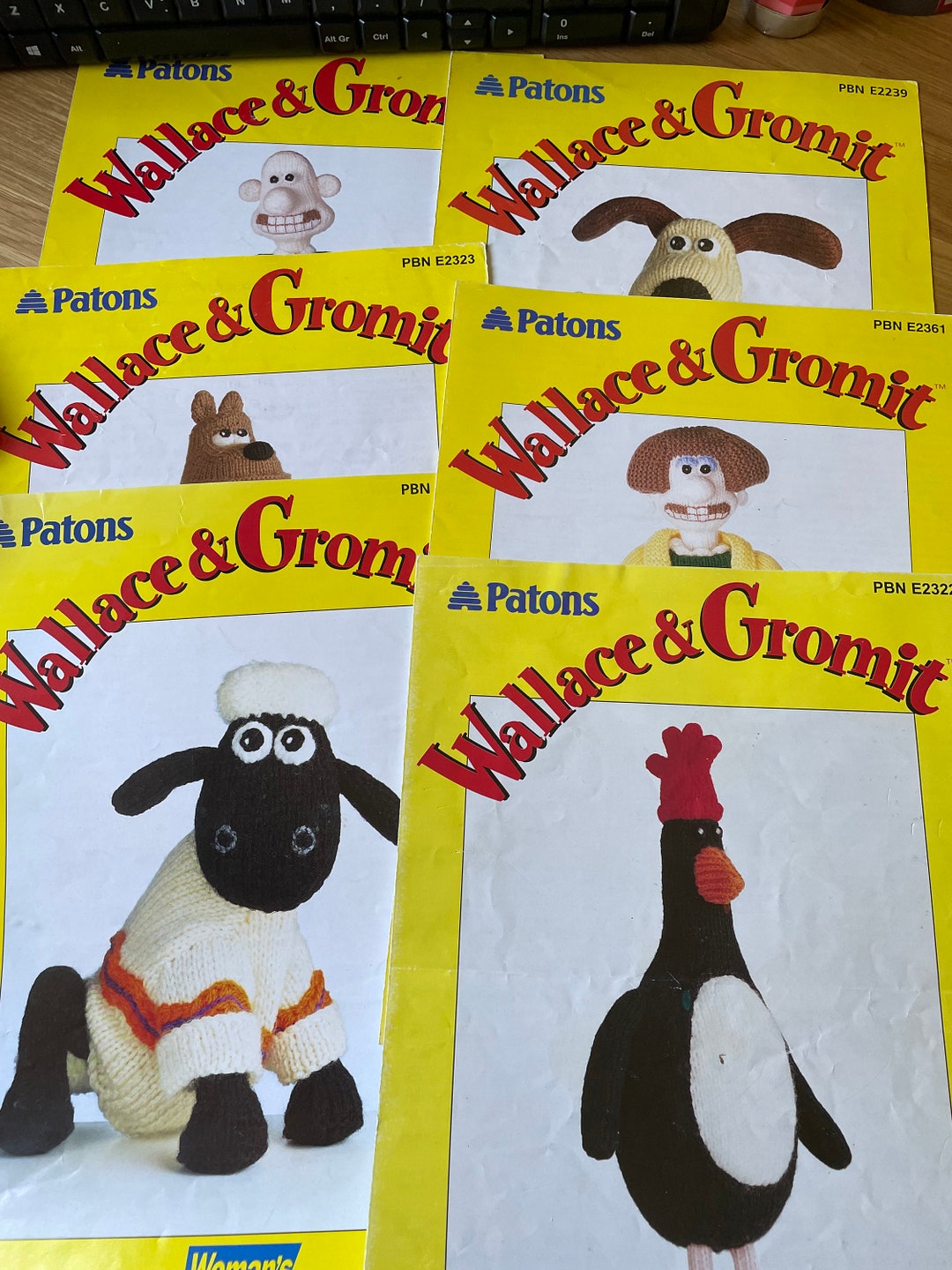 Wallace & Gromit Vintage Knitting Patterns by Alan Dart Etsy