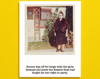 Funny Beastie Boys 80's Birthday, Fight for Your Right to Party, Beastie Boys, Eunice Girls Night Out
