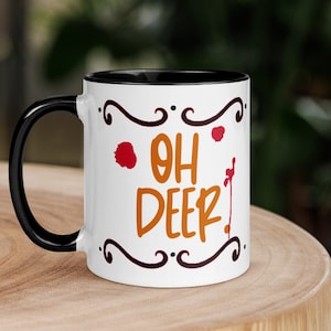 OH DEER Alastor&#39;s Mug Fan Art Alastor from Hazbin Hotel Tea Cup Radio Demon Alastor Hazbin Hotel Inspired Art Mug Hazbin Hotel Inspired