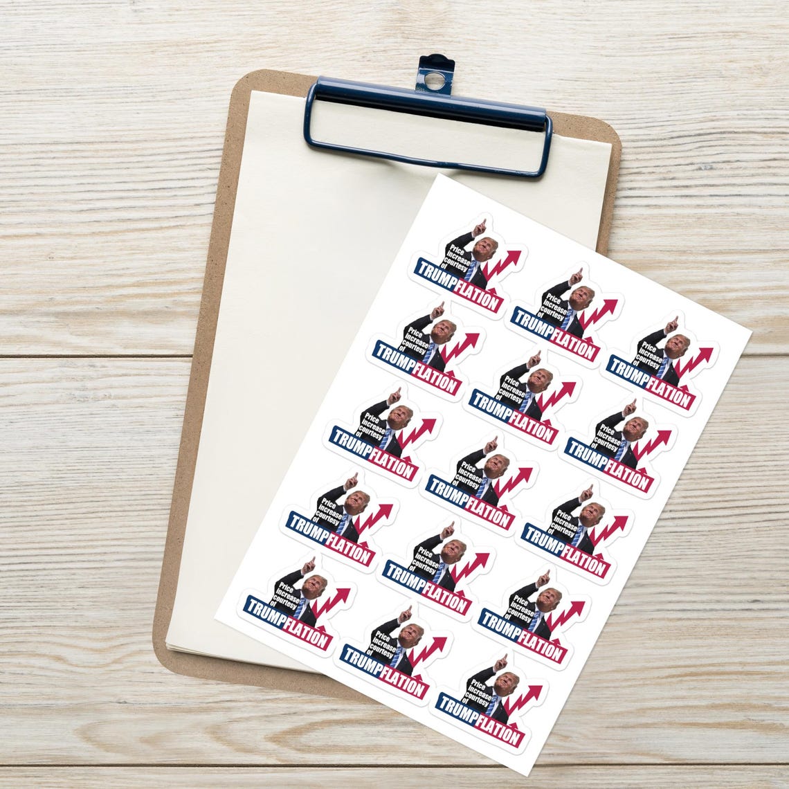 Incerease Sticker Professional Price Increase Courtesy of Trumpflation, Pack of 15 Stickers, Anti ...