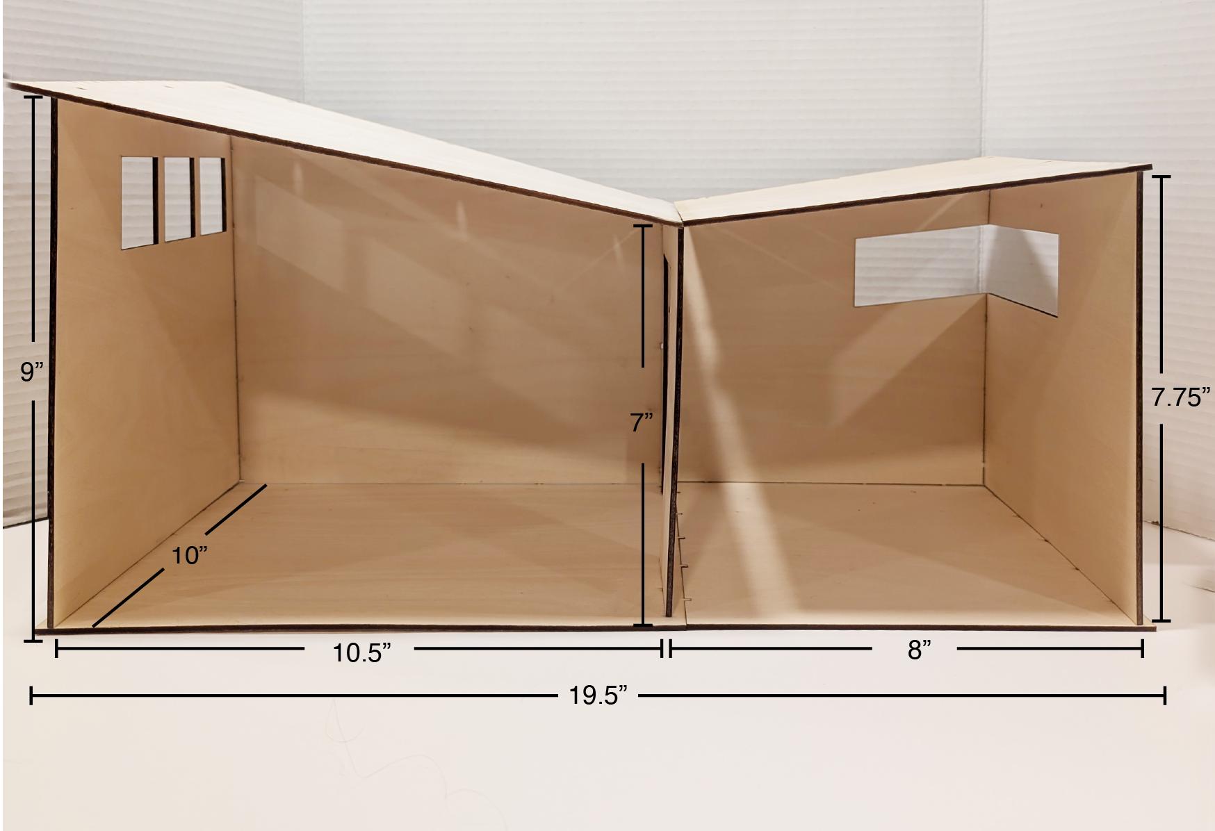 Mid-century Modern Room Box Kit the Butterfly: DIY Miniature Dollhouse ...