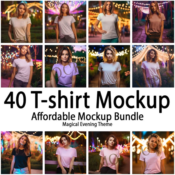 Digital Mock up Bundle | Bella Canvas 3001 | Gildan 18000 | Mockup Models | T-shirt Mockup Bundle | Lifestyle Mock-ups | VIP Mockup