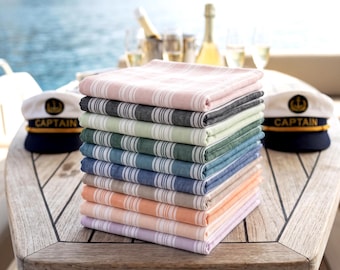 Personalized Beach Towel Gift, Bridal Shower Gift, Bachelorette Favors, Turkish Cotton Peshtemal, 37x65 Lightweight Travel Towel