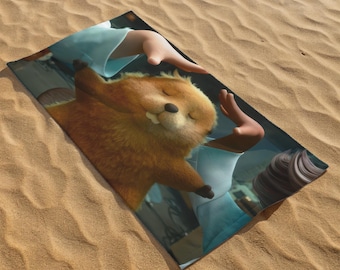 Mabel Lover Gift, Hoppers Printed Towel, Mabel Printed Gift, Personalized Gift, Holiday gift, Kids Beach Towel, Custom Beach Towel