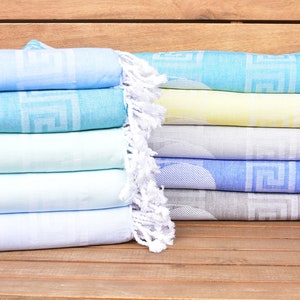 Personalized Towel, Turkish Towel Beach, Bridesmaid Gift Towel, 40&quot;x70&quot; Cotton Patterned Towel, Boyfriend Christmas Gift, Grandma Gift,