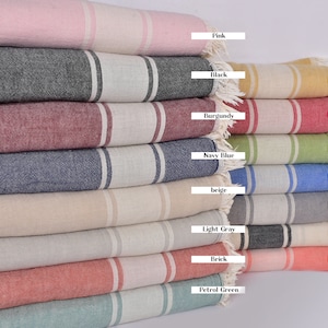 Housewarming Gift, Throw Blanket, Striped Blanket, 60&quot;x71&quot; Cotton Blanket, Monogram Blanket, Bridesmaid Gifts Personalized,