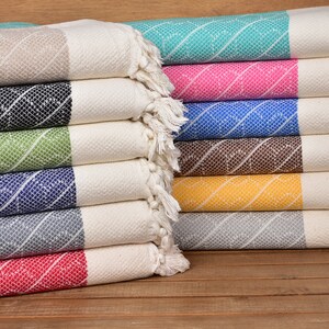 18&quot;x36&quot; Cotton Dish Towel, Kitchen Towel, Geometric Dish Towel, Monogrammed Hand Towel, Wedding Favors, Bachelorette Favor,
