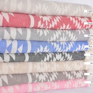 Bachelorette Party Favors Beach, Throw Blanket, Bedspread, 56&quot;x83&quot; Cotton Blanket, Kilim Blanket, Housewarming Gift, Birthday Gift,