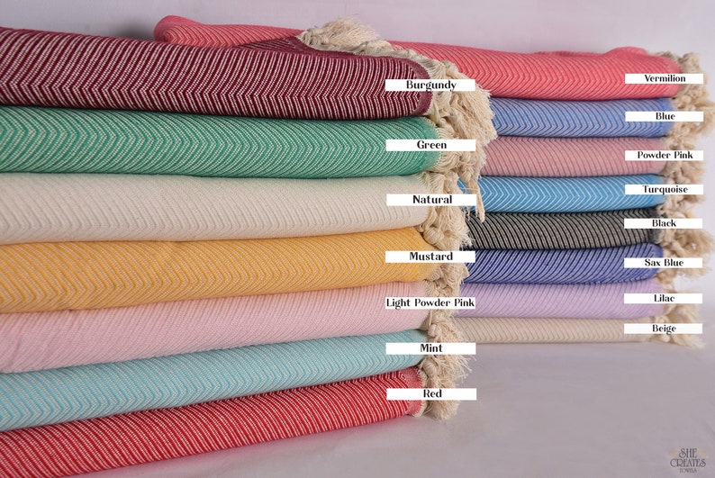 Coperta in cotone 67"x83", coperta intrecciata, coperta turca, coperta a zig zag, bomboniere natalizie, copriletto, coperta da divano, coperta organica, immagine 1