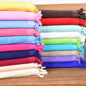 Asciugamano in spugna di cotone a righe da 36"x70", asciugamano da spiaggia turco, regalo per fidanzato, telo da spiaggia, regalo di nozze personalizzato per coppia, regalo per lui,