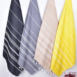 40"x70" Cotton Striped Towel, Personalized Gifts, Xmas Gifts, Custom Wedding Gifts, Housewarming Gift, Cute Beach Towel, Grandma Gift, image 9