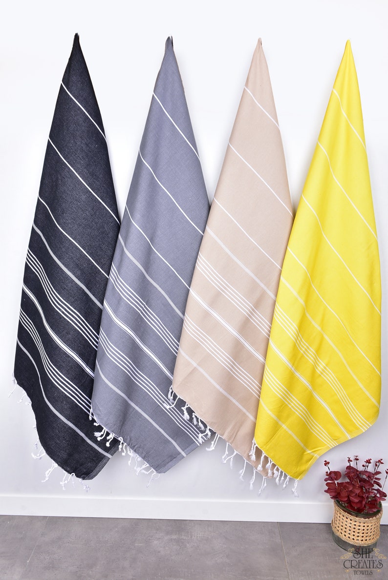 40"x70" Cotton Striped Towel, Personalized Gifts, Xmas Gifts, Custom Wedding Gifts, Housewarming Gift, Cute Beach Towel, Grandma Gift, image 9