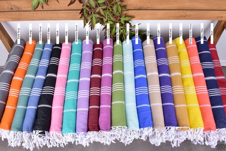 40"x70" Cotton Striped Towel, Personalized Gifts, Xmas Gifts, Custom Wedding Gifts, Housewarming Gift, Cute Beach Towel, Grandma Gift, image 2